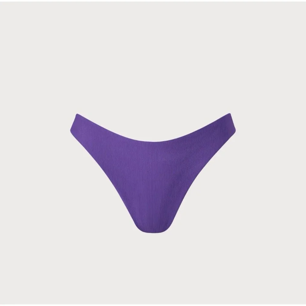 Berlook 2 Piece Strappy Swimsuit Bikini Size S Small Purple Knot Tie NEW W Bag